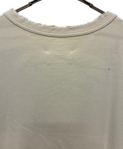 Maison Margiela（メゾンマルジェラ）Maison Margiela (メゾンマルジェラ) ペンキクラッシュ加工スウェット ベージュ サイズ:L 未使用品の古着・服飾アイテム