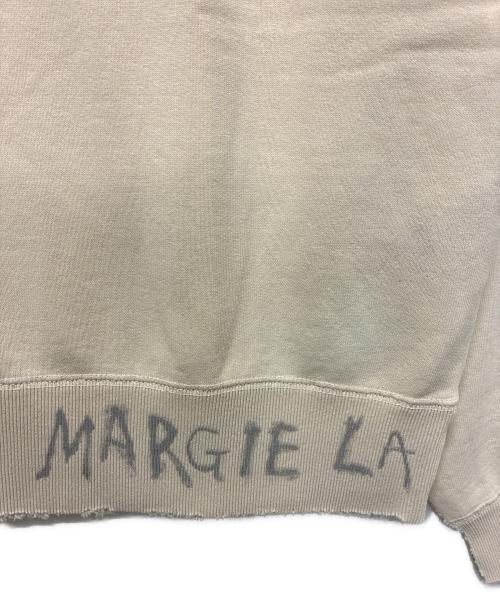 Maison Margiela（メゾンマルジェラ）Maison Margiela (メゾンマルジェラ) ペンキクラッシュ加工スウェット ベージュ サイズ:L 未使用品の古着・服飾アイテム