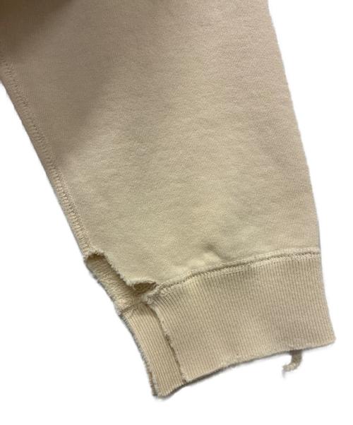 Maison Margiela（メゾンマルジェラ）Maison Margiela (メゾンマルジェラ) ペンキクラッシュ加工スウェット ベージュ サイズ:L 未使用品の古着・服飾アイテム