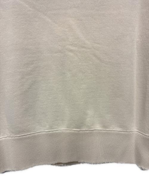 Maison Margiela（メゾンマルジェラ）Maison Margiela (メゾンマルジェラ) ペンキクラッシュ加工スウェット ベージュ サイズ:L 未使用品の古着・服飾アイテム