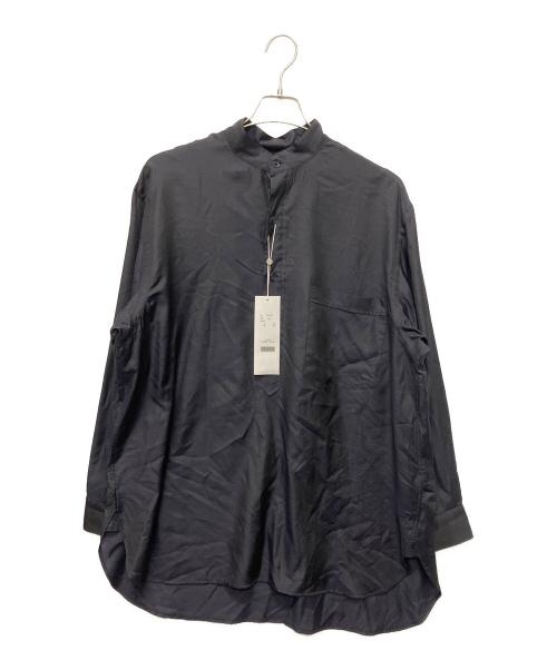 COMOLI（コモリ）COMOLI (コモリ) ウールシルク プルオーバーシャツ ネイビー サイズ:2の古着・服飾アイテム