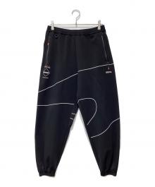 F.C.R.B.（エフシーレアルブリストル）の古着「PDK REFLECT LINE BAGGY PANTS」｜ブラック