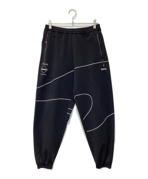 F.C.R.B.（エフシーレアルブリストル）F.C.R.B. (エフシーレアルブリストル) PDK REFLECT LINE BAGGY PANTS ブラック サイズ:Mの古着・服飾アイテム