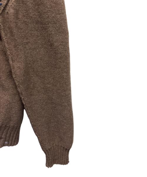 Maison Margiela（メゾンマルジェラ）Maison Margiela (メゾンマルジェラ) アーガイル Vネック カーディガン ブラウン サイズ:Mの古着・服飾アイテム