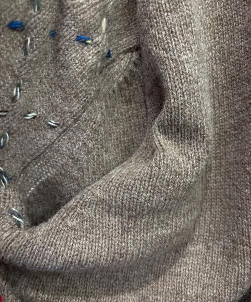 Maison Margiela（メゾンマルジェラ）Maison Margiela (メゾンマルジェラ) アーガイル Vネック カーディガン ブラウン サイズ:Mの古着・服飾アイテム