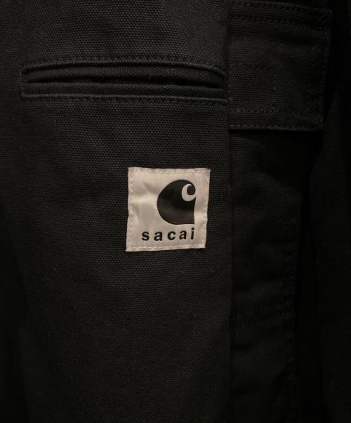 sacai（サカイ）sacai (サカイ) Carhartt WIP (カーハート ワーク イン プログレス) DUCK JACKET ブラック サイズ:２の古着・服飾アイテム