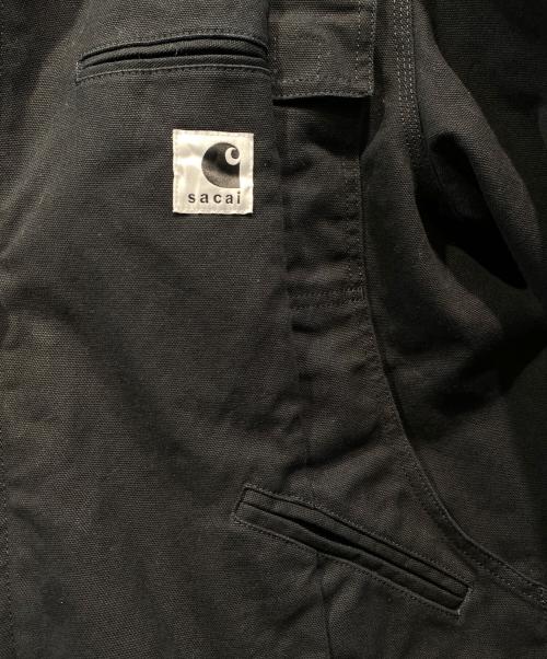 sacai（サカイ）sacai (サカイ) Carhartt WIP (カーハート ワーク イン プログレス) DUCK JACKET ブラック サイズ:２の古着・服飾アイテム