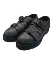 GUIDI×AMANOJACK（グイディ）の古着「DOUBLE BUCKLED DERBY」｜ブラック