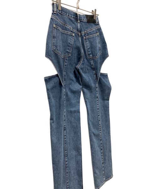 JOHN LAWRENCE SULLIVAN（ジョン ローレンス サリバン）JOHN LAWRENCE SULLIVAN (ジョン ローレンス サリバン) WASHED DENIM HOLLOWED OUT PANTS インディゴ サイズ:M 未使用品の古着・服飾アイテム