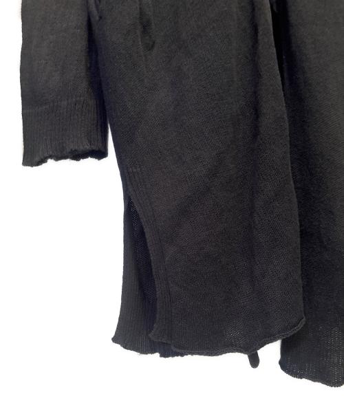 ISSEY MIYAKE（イッセイミヤケ）ISSEY MIYAKE (イッセイミヤケ) コットンデザインカーディガン ブラック サイズ:2の古着・服飾アイテム