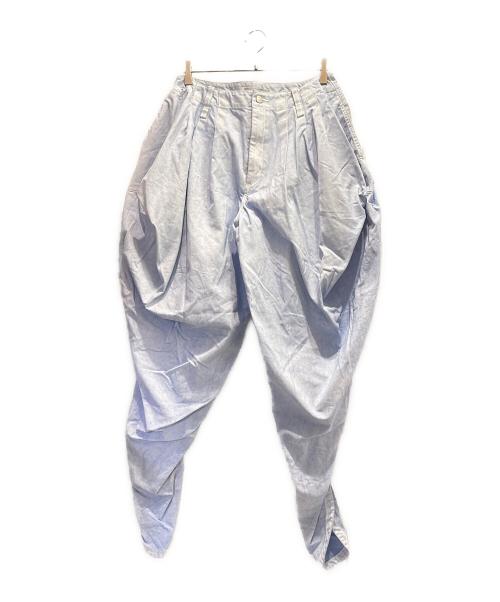 ISSEY MIYAKE（イッセイミヤケ）ISSEY MIYAKE (イッセイミヤケ) Sculptural 変形パンツ ブルー サイズ:2の古着・服飾アイテム
