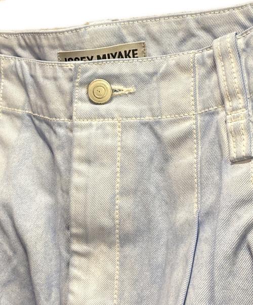 ISSEY MIYAKE（イッセイミヤケ）ISSEY MIYAKE (イッセイミヤケ) Sculptural 変形パンツ ブルー サイズ:2の古着・服飾アイテム