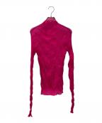ISSEY MIYAKEイッセイミヤケ）の古着「CHIFFON TWIST カットソー」｜ピンク
