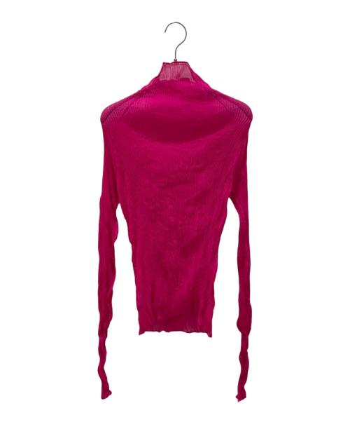 ISSEY MIYAKE（イッセイミヤケ）ISSEY MIYAKE (イッセイミヤケ) CHIFFON TWIST カットソー ピンク サイズ:２の古着・服飾アイテム