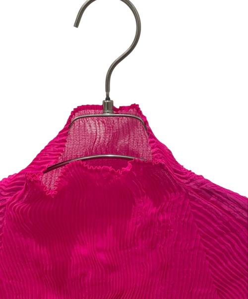 ISSEY MIYAKE（イッセイミヤケ）ISSEY MIYAKE (イッセイミヤケ) CHIFFON TWIST カットソー ピンク サイズ:２の古着・服飾アイテム
