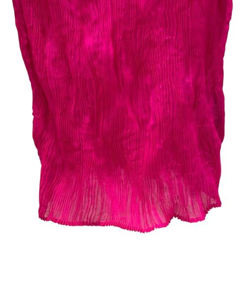 ISSEY MIYAKE（イッセイミヤケ）ISSEY MIYAKE (イッセイミヤケ) CHIFFON TWIST カットソー ピンク サイズ:２の古着・服飾アイテム