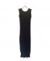 ISSEY MIYAKE（イッセイミヤケ）の古着「SPONGY BK WT Sleeveless dress」｜ブラック