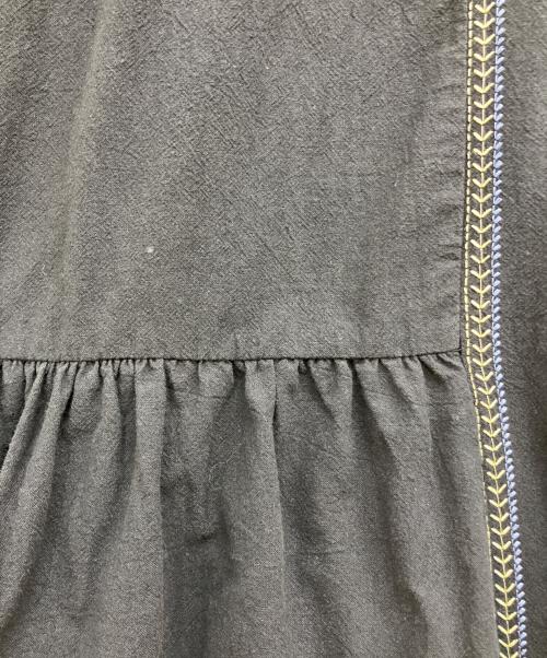 ne quittez pas（ヌキテパ）ne quittez pas (ヌキテパ) Crimp Cotton Embroidery Dress ネイビー サイズ:Mの古着・服飾アイテム