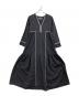 ne quittez pas（ヌキテパ）の古着「Crimp Cotton Embroidery Dress」｜ネイビー
