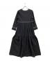 ne quittez pas (ヌキテパ) Crimp Cotton Embroidery Dress ネイビー サイズ:M：11000円