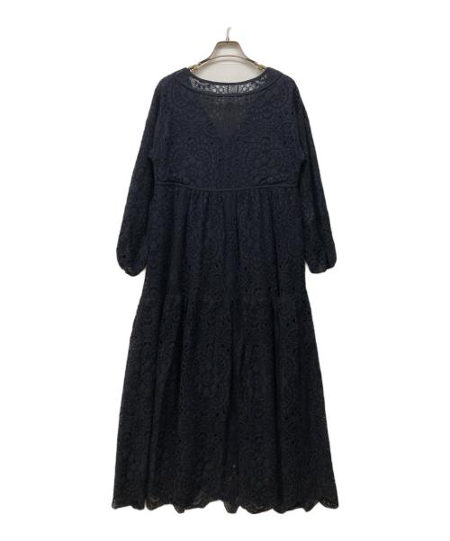 Diagram（ダイアグラム）Diagram (ダイアグラム) レースカフタンワンピース ネイビー サイズ:36の古着・服飾アイテム