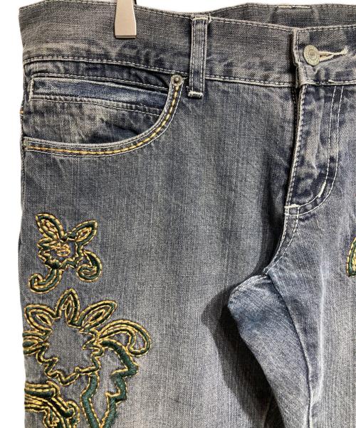 TORNADO MART（トルネードマート）TORNADO MART (トルネードマート) 刺繍デニムパンツ/Denim Pants ブラック サイズ:Lの古着・服飾アイテム