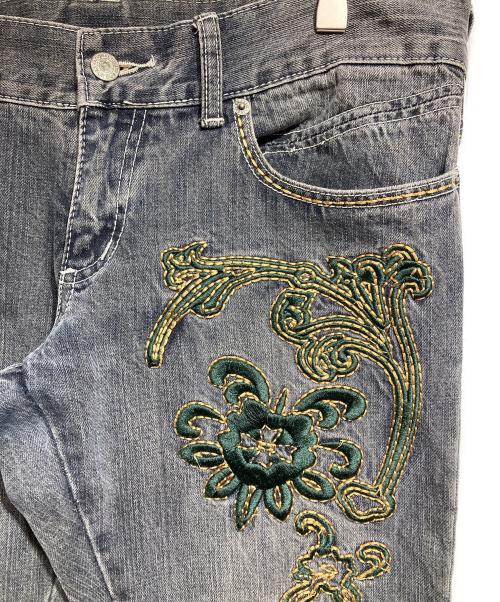 TORNADO MART（トルネードマート）TORNADO MART (トルネードマート) 刺繍デニムパンツ/Denim Pants ブラック サイズ:Lの古着・服飾アイテム