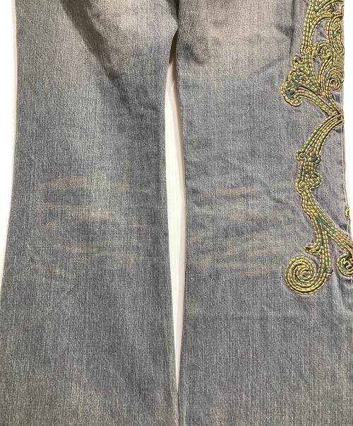 TORNADO MART（トルネードマート）TORNADO MART (トルネードマート) 刺繍デニムパンツ/Denim Pants ブラック サイズ:Lの古着・服飾アイテム