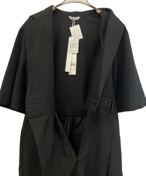 MANOF（マノフ）MANOF (マノフ) テーラーカラーオールインワン ブラック サイズ:S 未使用品の古着・服飾アイテム