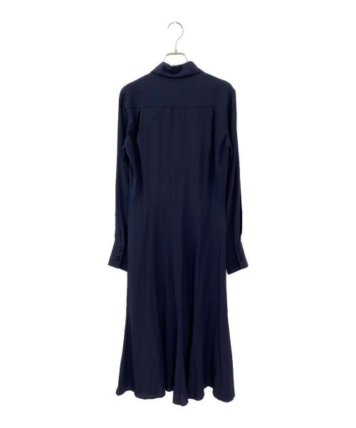 Chloe（クロエ）Chloe (クロエ) シルクシャツワンピース ネイビー サイズ:34の古着・服飾アイテム