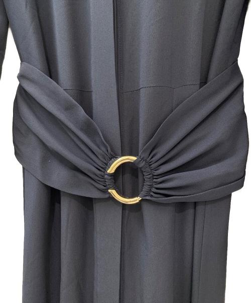 Chloe（クロエ）Chloe (クロエ) シルクシャツワンピース ネイビー サイズ:34の古着・服飾アイテム