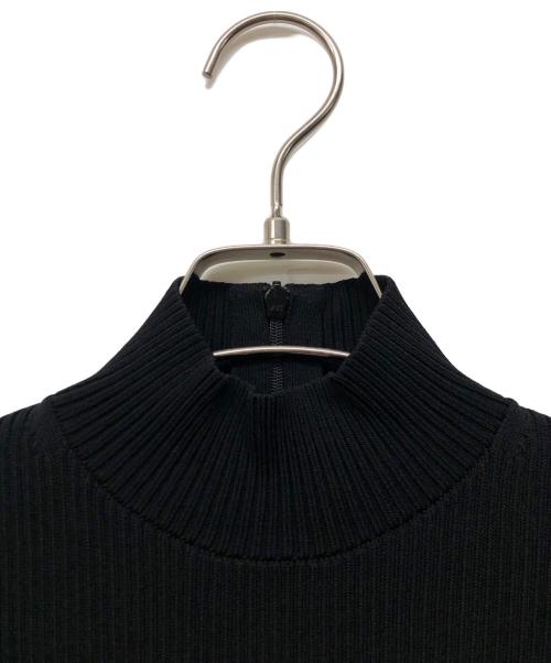 MICHAEL KORS（マイケルコース）MICHAEL KORS (マイケルコース) ロゴサイドライン リブニットワンピース ブラック サイズ:XSの古着・服飾アイテム