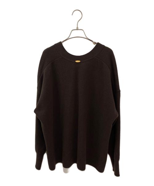 MUSE de Deuxieme Classe（ミューズ ドゥーズィエム クラス）MUSE de Deuxieme Classe (ミューズ ドゥーズィエム クラス) OLBIA Vネックプルオーバー ブラウン サイズ:Freeの古着・服飾アイテム