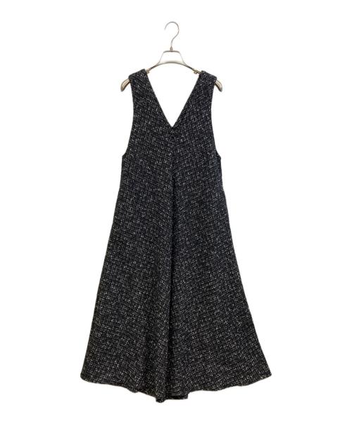 BEARDSLEY（ビアズリー）BEARDSLEY (ビアズリー) ツイードフレアーワンピース ブラック サイズ:1の古着・服飾アイテム