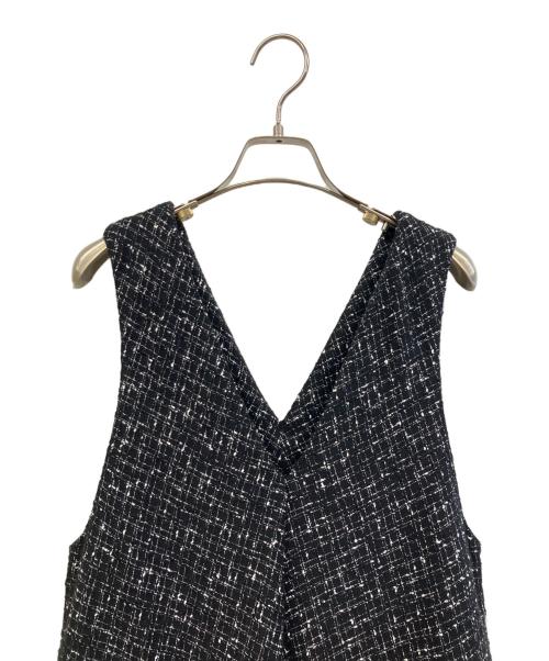 BEARDSLEY（ビアズリー）BEARDSLEY (ビアズリー) ツイードフレアーワンピース ブラック サイズ:1の古着・服飾アイテム