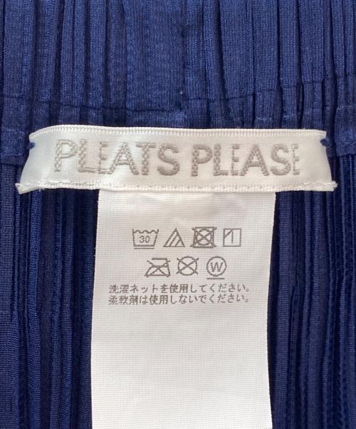 PLEATS PLEASE（プリーツプリーズ）PLEATS PLEASE (プリーツプリーズ) ワイドプリーツパンツ ネイビー サイズ:4の古着・服飾アイテム
