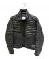 MONCLER（モンクレール）の古着「BAHR/レザーダウンジャケット」｜ブラック