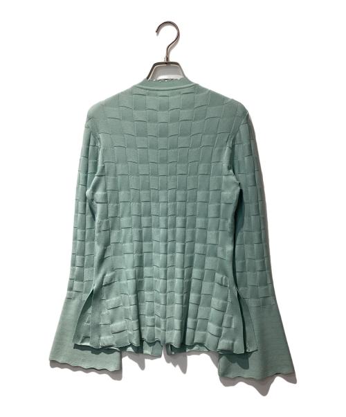 Mame Kurogouchi（マメクロゴウチ）mame kurogouchi (マメクロゴウチ) Links Stitch Knitted Cardigan  グリーン サイズ:1の古着・服飾アイテム