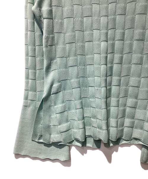 Mame Kurogouchi（マメクロゴウチ）mame kurogouchi (マメクロゴウチ) Links Stitch Knitted Cardigan  グリーン サイズ:1の古着・服飾アイテム