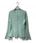 mame kurogouchi（マメクロゴウチ）の古着「Links Stitch Knitted Cardigan 」｜グリーン
