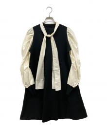 CELFORD（セルフォード）の古着「バックティアードミニワンピース」｜ブラック