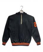 Championチャンピオン）の古着「ヴィンテージハーフジップフーディ/Vintage half-zip hoodie」｜ブラック