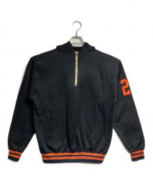 Champion（チャンピオン）の古着「ヴィンテージハーフジップフーディ/Vintage half-zip hoodie」｜ブラック