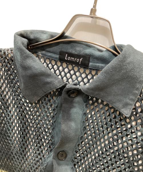 Lamrof（ラムロフ）Lamrof (ラムロフ) Ami Art Plo Cardigan グリーン サイズ:FREEの古着・服飾アイテム