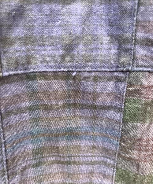 SUNNY ELEMENT（サニーエレメント）SUNNY ELEMENT (サニーエレメント) クレイジーパターンB.Dシャツ パープル サイズ:SIZE 2の古着・服飾アイテム