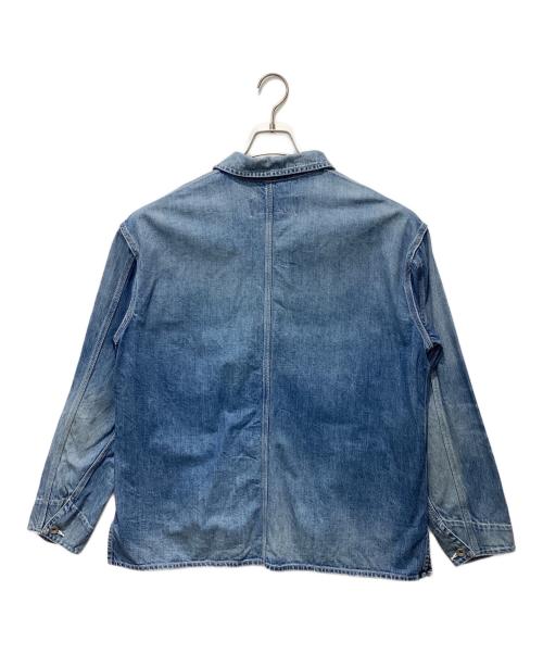 Veritecoeur（ヴェリテクール）Veritecoeur (ヴェリテクール) デニムカバーオールジャケット ブルー サイズ:Freeの古着・服飾アイテム