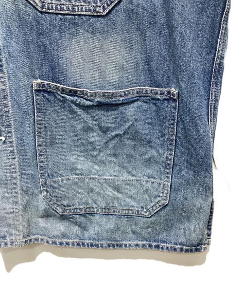 Veritecoeur（ヴェリテクール）Veritecoeur (ヴェリテクール) デニムカバーオールジャケット ブルー サイズ:Freeの古着・服飾アイテム