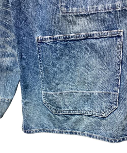 Veritecoeur（ヴェリテクール）Veritecoeur (ヴェリテクール) デニムカバーオールジャケット ブルー サイズ:Freeの古着・服飾アイテム