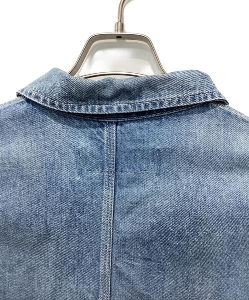 Veritecoeur（ヴェリテクール）Veritecoeur (ヴェリテクール) デニムカバーオールジャケット ブルー サイズ:Freeの古着・服飾アイテム