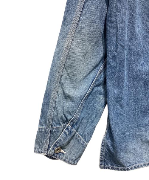 Veritecoeur（ヴェリテクール）Veritecoeur (ヴェリテクール) デニムカバーオールジャケット ブルー サイズ:Freeの古着・服飾アイテム